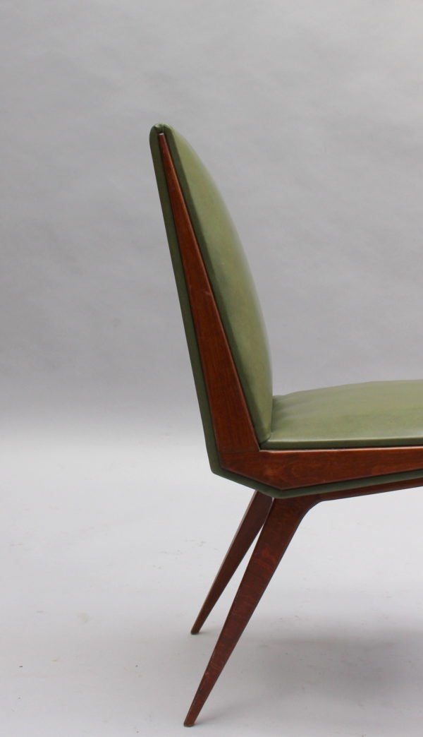 Set of 4 Fine French 1950s Compass Chairs - Image 11