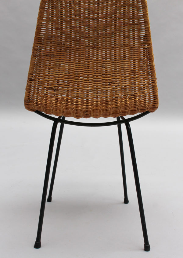 4 Mid-Century Rattan "Basket" Chairs by Gian Franco Legler - Image 12