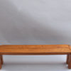 French 1970s Elm Bench by Maison Regain