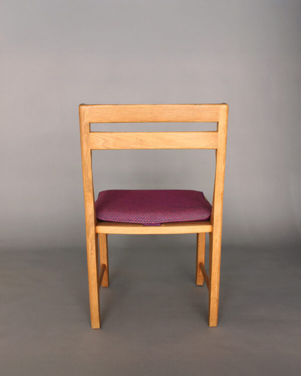 Set of 4 Fine 1970s Oak Dining Chairs by Guillerme & Chambron - Image 6