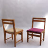 Set of 4 Fine 1970s Oak Dining Chairs by Guillerme & Chambron