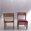 Set of 4 Fine 1970s Oak Dining Chairs by Guillerme & Chambron