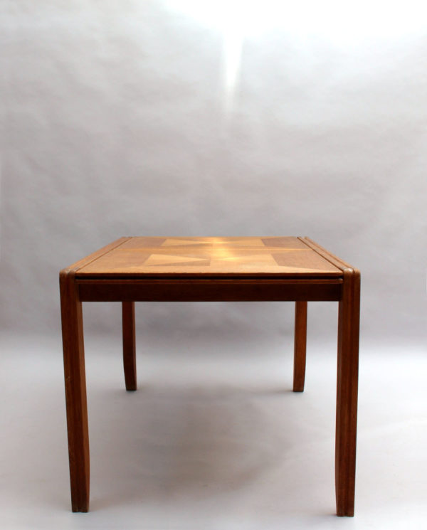 Fine French 1970s Extendable Oak Dining Table by Guillerme & Chambron - Image 10