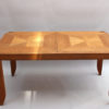 Fine French 1970s Extendable Oak Dining Table by Guillerme & Chambron