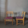 Set of 8 Fine 1970s Oak Dining Chairs by Guillerme & Chambron