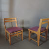 Set of 8 Fine 1970s Oak Dining Chairs by Guillerme & Chambron