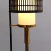 Fine French 1950s Brass, Metal and Lucite Floor Lamp