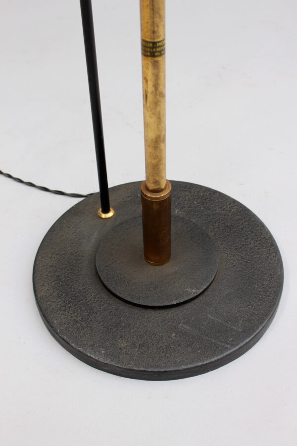 Fine French 1950s Brass, Metal and Lucite Floor Lamp - Image 12