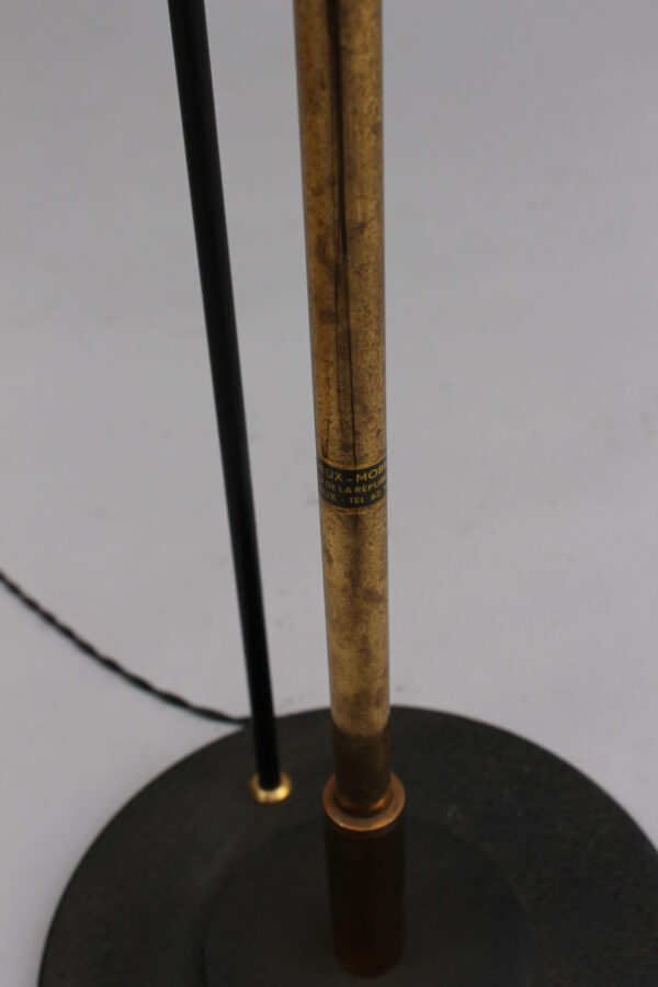 Fine French 1950s Brass, Metal and Lucite Floor Lamp - Image 11