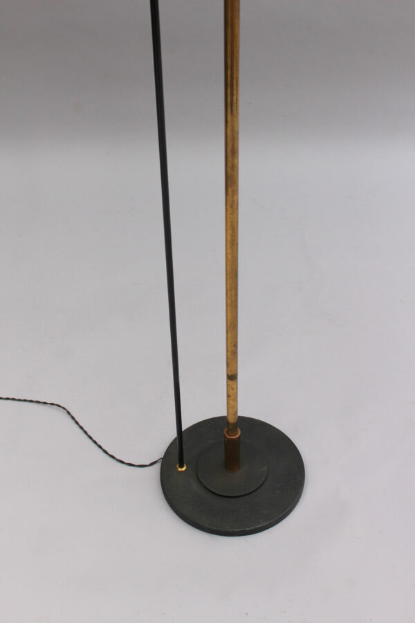 Fine French 1950s Brass, Metal and Lucite Floor Lamp - Image 9