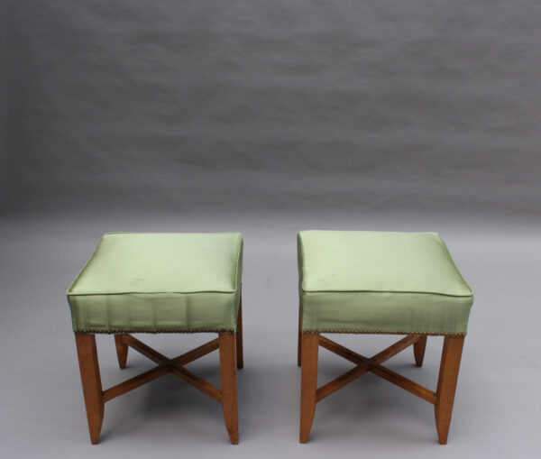 Pair of Fine French Art Deco Stools - Image 7