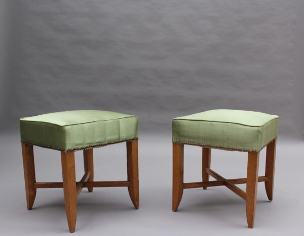 Pair of Fine French Art Deco Stools - Image 2