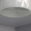 Fine French 1950s Cast Glass Flush Mount by Holophane