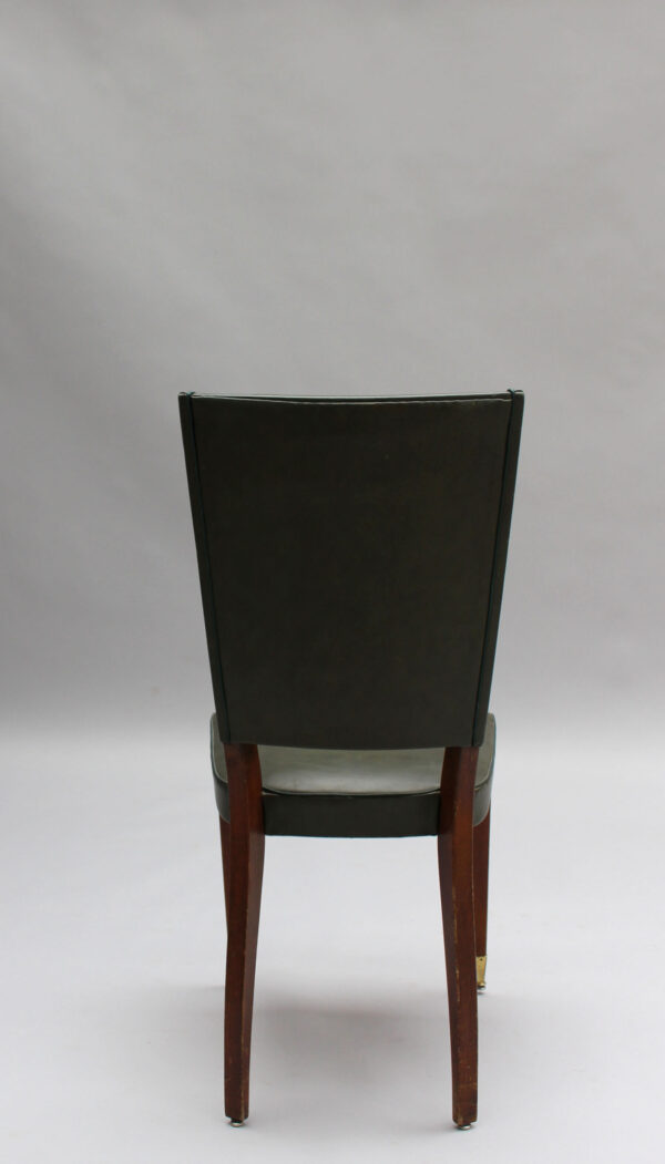 Set of 6 French 1940s Stained Beech Dining Chairs - Image 12