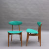 Set of 4 French 1950s Dining Chairs by Roger Landault Edited by Robert Sentou