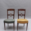 Pair of Fine French Art Deco Mahogany Chairs by Jules Leleu