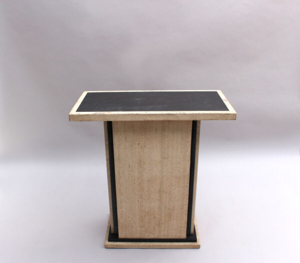 Fine French Art Deco Travertine Pedestal - Image 9