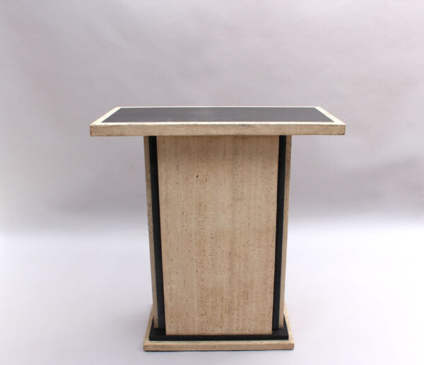 Fine French Art Deco Travertine Pedestal - Image 10