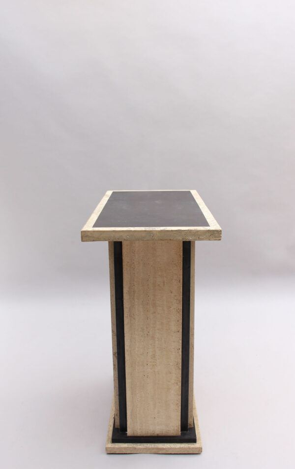 Fine French Art Deco Travertine Pedestal - Image 14