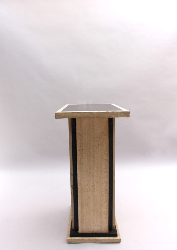 Fine French Art Deco Travertine Pedestal - Image 13