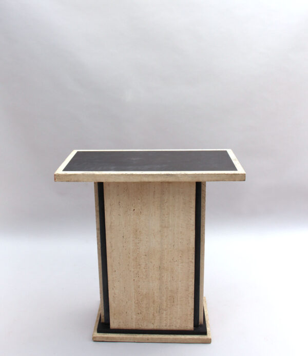 Fine French Art Deco Travertine Pedestal - Image 8