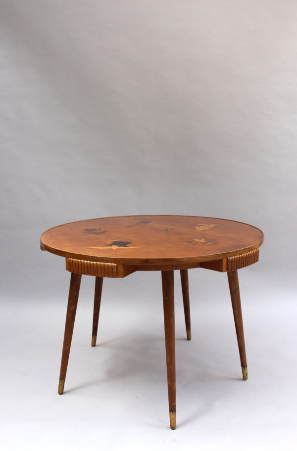 Fine 1940s 5 Legged Italian Game Table by Osvaldo Borsani - Image 5