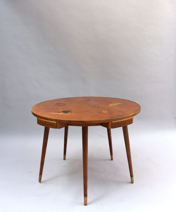 Fine 1940s 5 Legged Italian Game Table by Osvaldo Borsani - Image 4