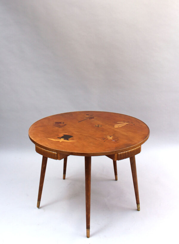 Fine 1940s 5 Legged Italian Game Table by Osvaldo Borsani - Image 6