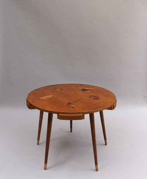 Fine 1940s 5 Legged Italian Game Table by Osvaldo Borsani - Image 3