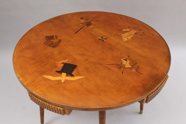 Fine 1940s 5 Legged Italian Game Table by Osvaldo Borsani - Image 7