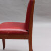 5 French Art Deco Mahogany Side Chairs