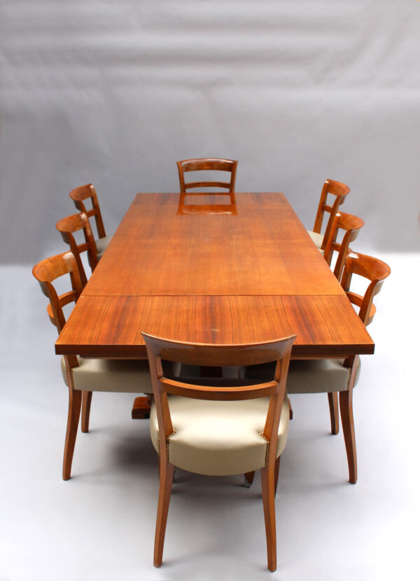 Fine French Art Deco Dining Table by Jules Leleu - Image 11