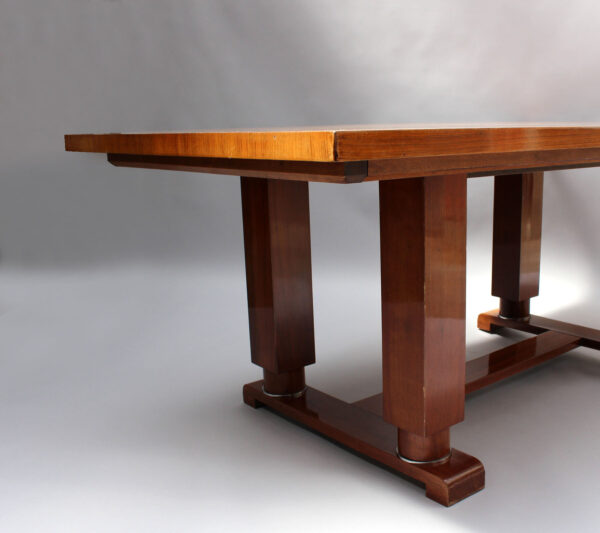 Fine French Art Deco Dining Table by Jules Leleu - Image 7