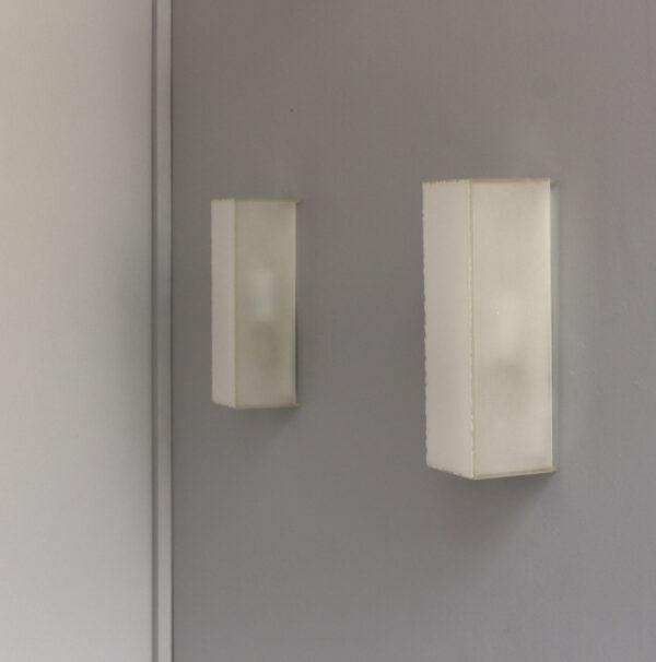 3 Fine French 1940s Glass Wall Lights by Perzel - Image 8