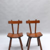 11 French 1960s Solid and Laminated Wood Chairs