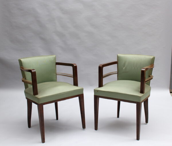 Set of 8 Fine French 1930s Armchairs by Jean Pascaud - Image 22