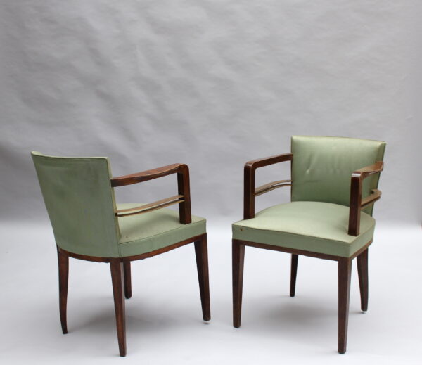 Set of 8 Fine French 1930s Armchairs by Jean Pascaud - Image 20