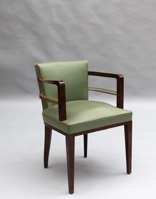 Set of 8 Fine French 1930s Armchairs by Jean Pascaud - Image 4