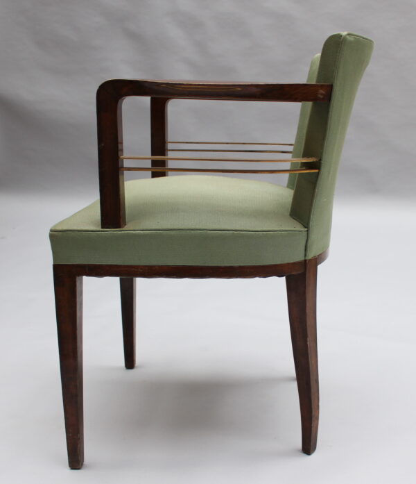 Set of 8 Fine French 1930s Armchairs by Jean Pascaud - Image 13