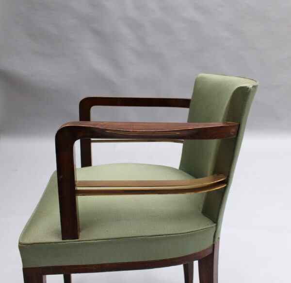 Set of 8 Fine French 1930s Armchairs by Jean Pascaud - Image 11