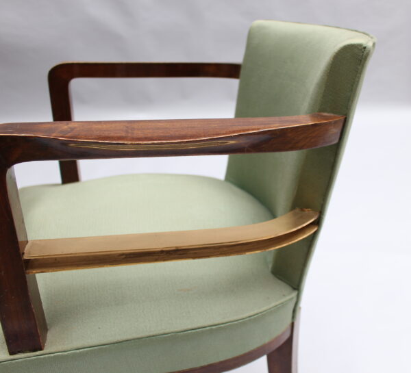 Set of 8 Fine French 1930s Armchairs by Jean Pascaud - Image 12