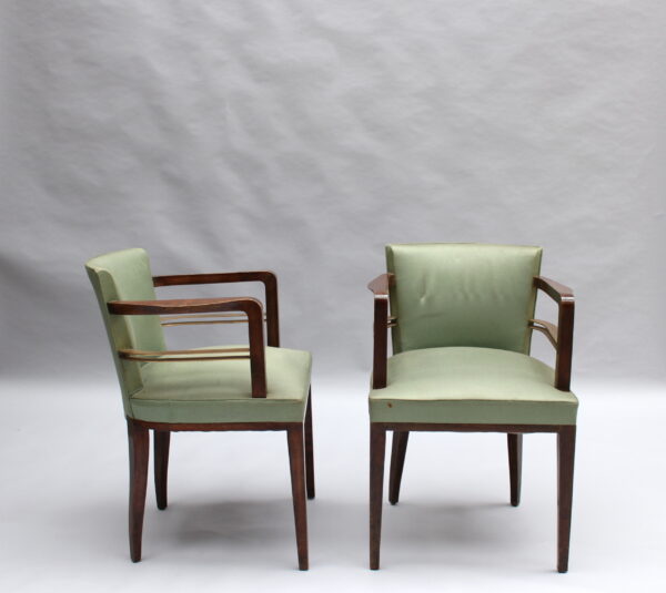 Set of 8 Fine French 1930s Armchairs by Jean Pascaud - Image 19