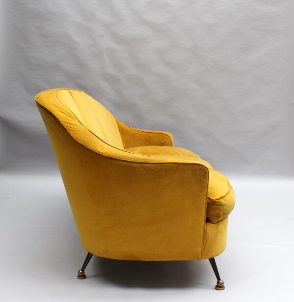 Fine French Mid-Century Sofa by Leleu - Image 9