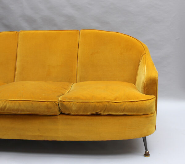 Fine French Mid-Century Sofa by Leleu - Image 3