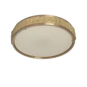 Fine French 1970s Nickel and Glass “Queen’s Necklace” Ceiling Light by Perzel