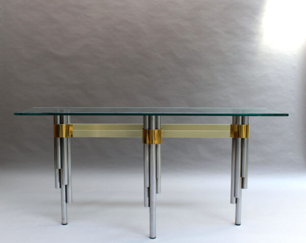 Fine French 1970s Sofa Table / Console by Philippe Jean - Image 2