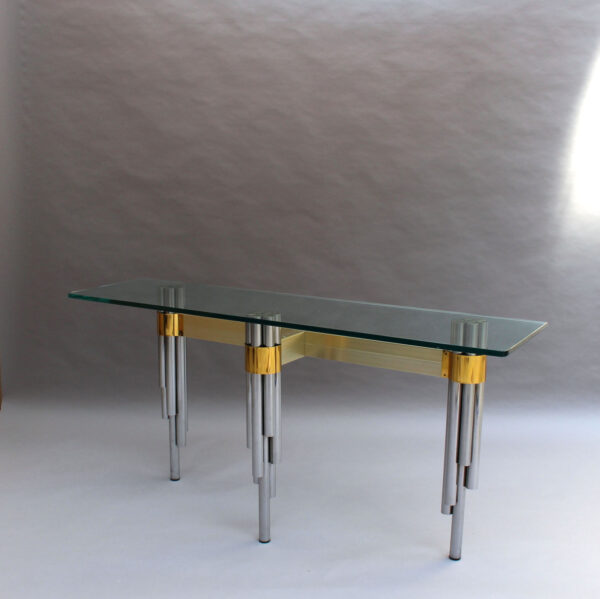 Fine French 1970s Sofa Table / Console by Philippe Jean - Image 6