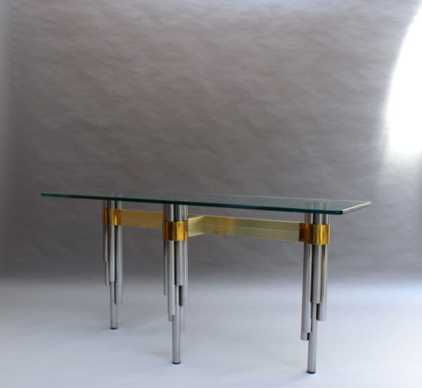 Fine French 1970s Sofa Table / Console by Philippe Jean - Image 3