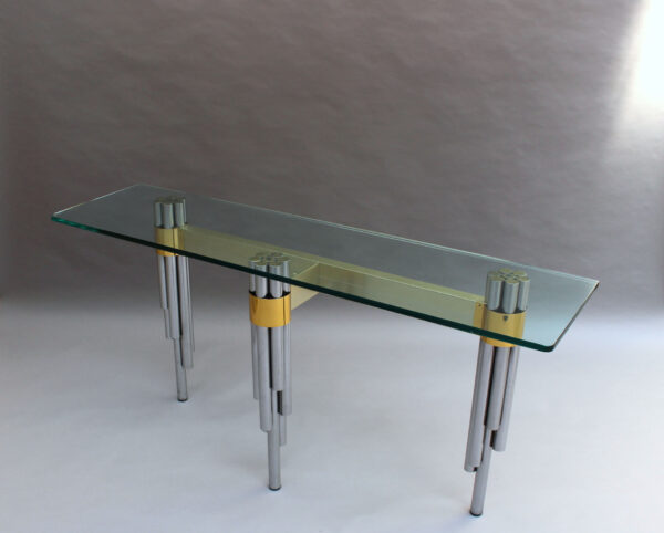 Fine French 1970s Sofa Table / Console by Philippe Jean - Image 9