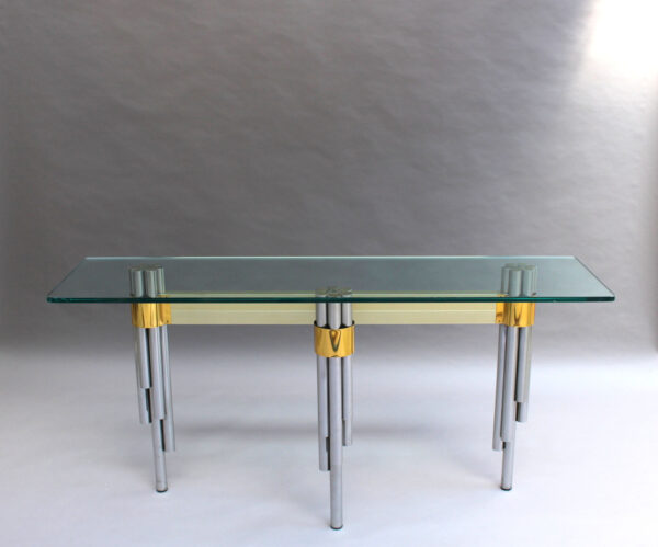 Fine French 1970s Sofa Table / Console by Philippe Jean - Image 5